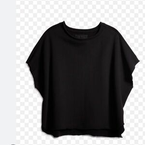 Frank & Eileen Olive original capelet black triple fleece top O/S